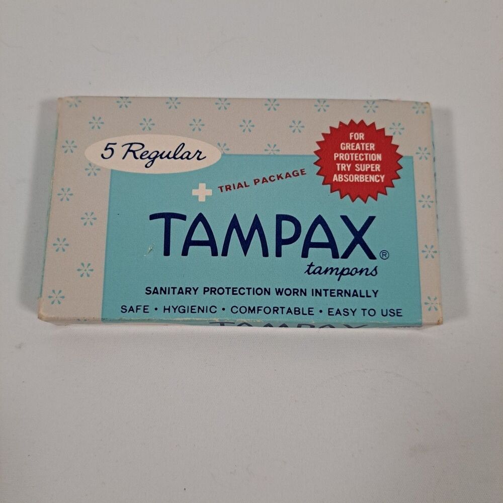 VTG 1960s Advertising Tampax Tampons Trial Pkg Movie Prop Sealed New 5